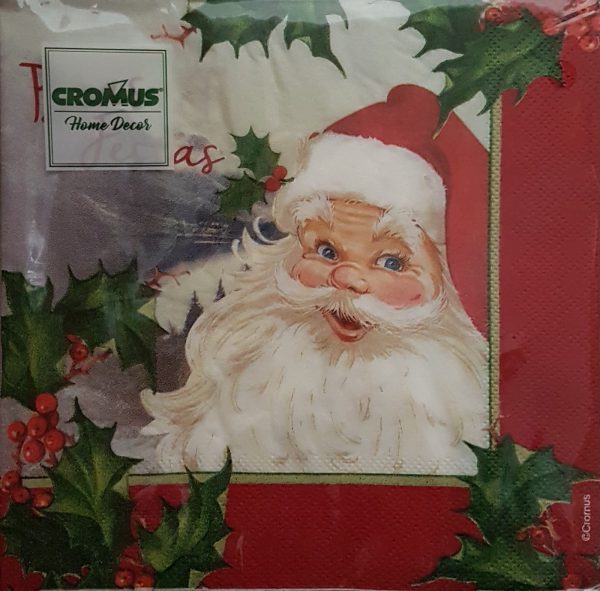 Guardanapo De Papel Papai Noel Boas Festas