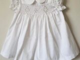 Vestido Favo Abelha Branco 10 Meses