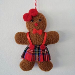 Enfeite Ginger Saia Xadrez Tartan