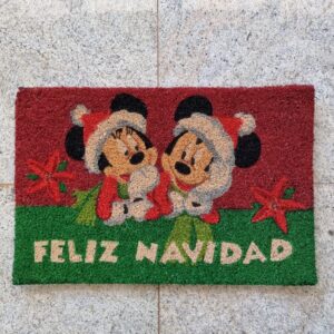 Capacho Natal Minnie E Mickey