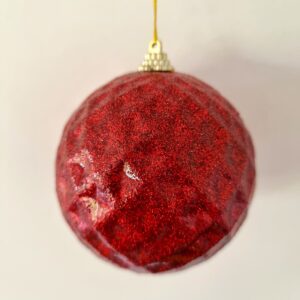 Bola Natal Vermelha Losango 10