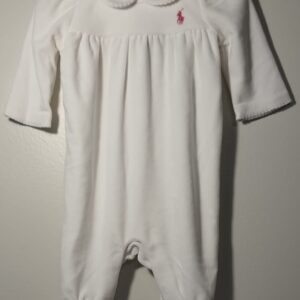 Macacão Branco Ralph Lauren Ml 3 Meses