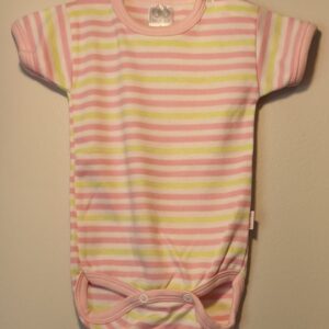 Body Listras Rosa Amarelo Mc P