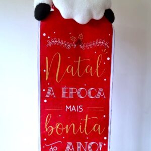 Placa Papai Noel Natal Época Mais Bonita