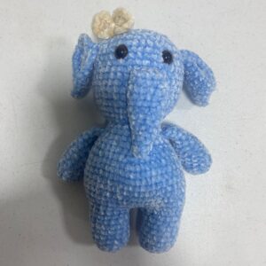 Elefante azul amigurumi G