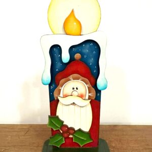 Vela Madeira Papai Noel