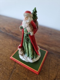 Papai Noel Capa Vermelha Com Coruja E Esquilo